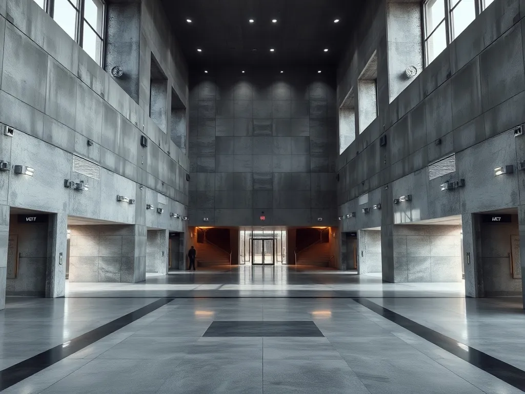 A high-angle architectural shot of a minimalist modern build